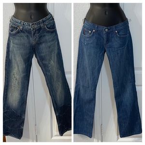Two pairs Armani Exchange size 4 jeans